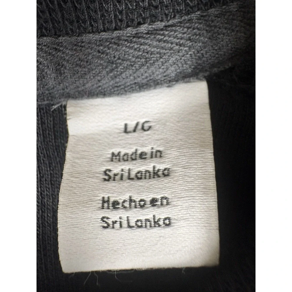 Calvin Klein Black Cotton Full Zip Sweater Men's Size Large